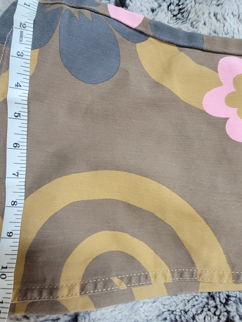 We The Free Pink & Brown Floral Wide Leg Jeans Sz 24 - Picture 4 of 6